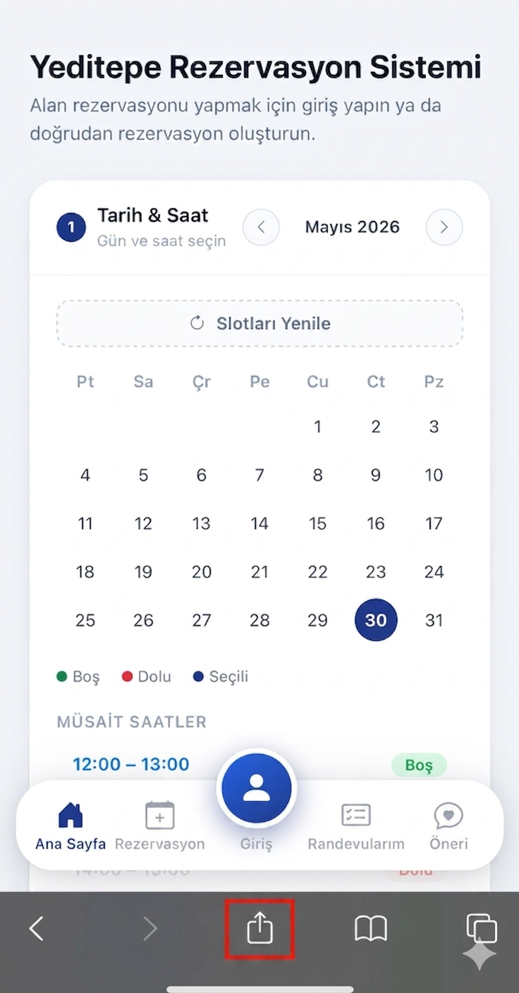 Paylaş butonu
